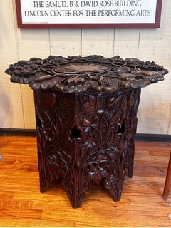 Early 20th Century Monumental Carved Art Nouveau Table