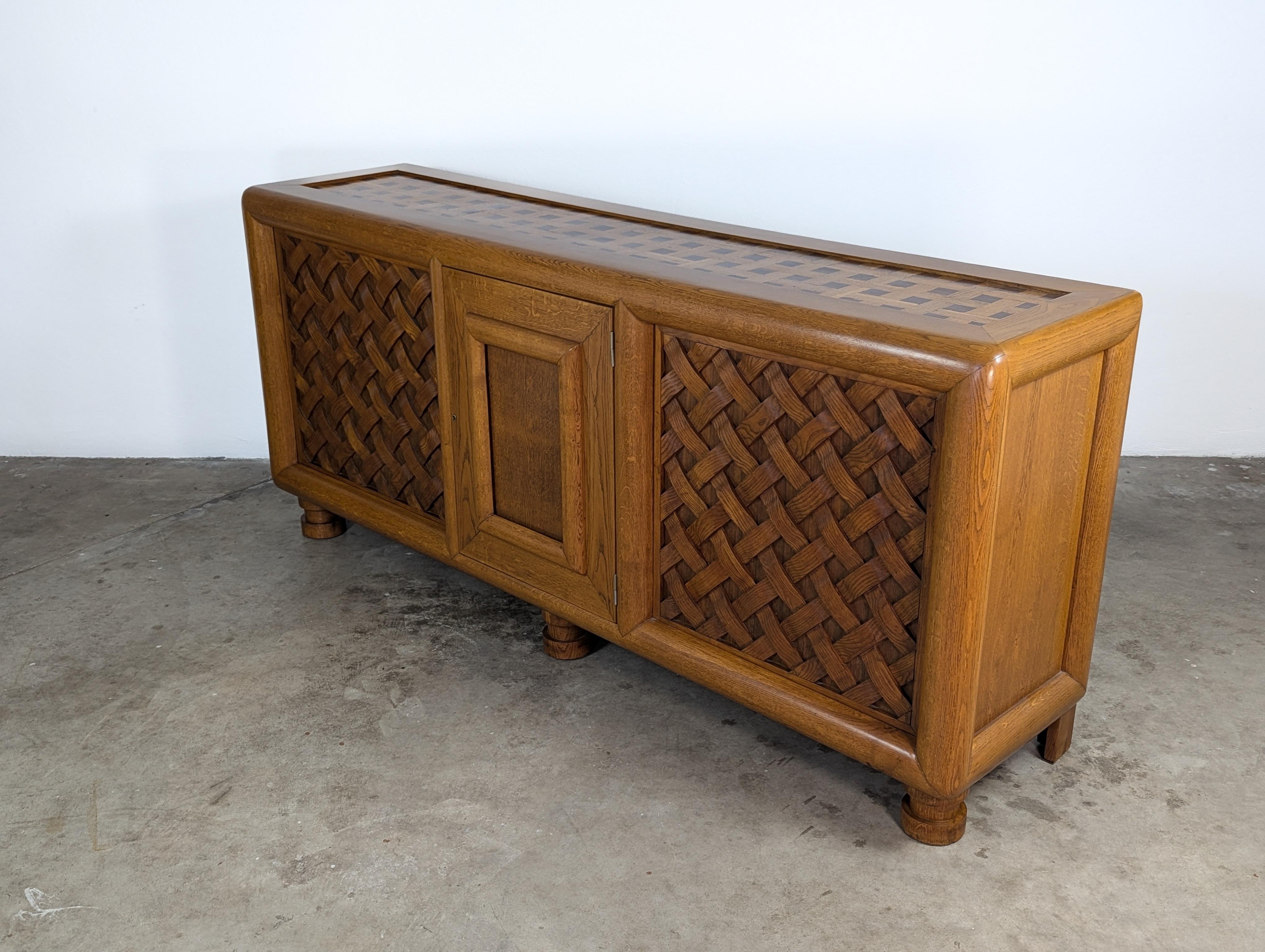 Buffet/seduta monumentale in Oak francese dei primi del Novecento in vendita 3