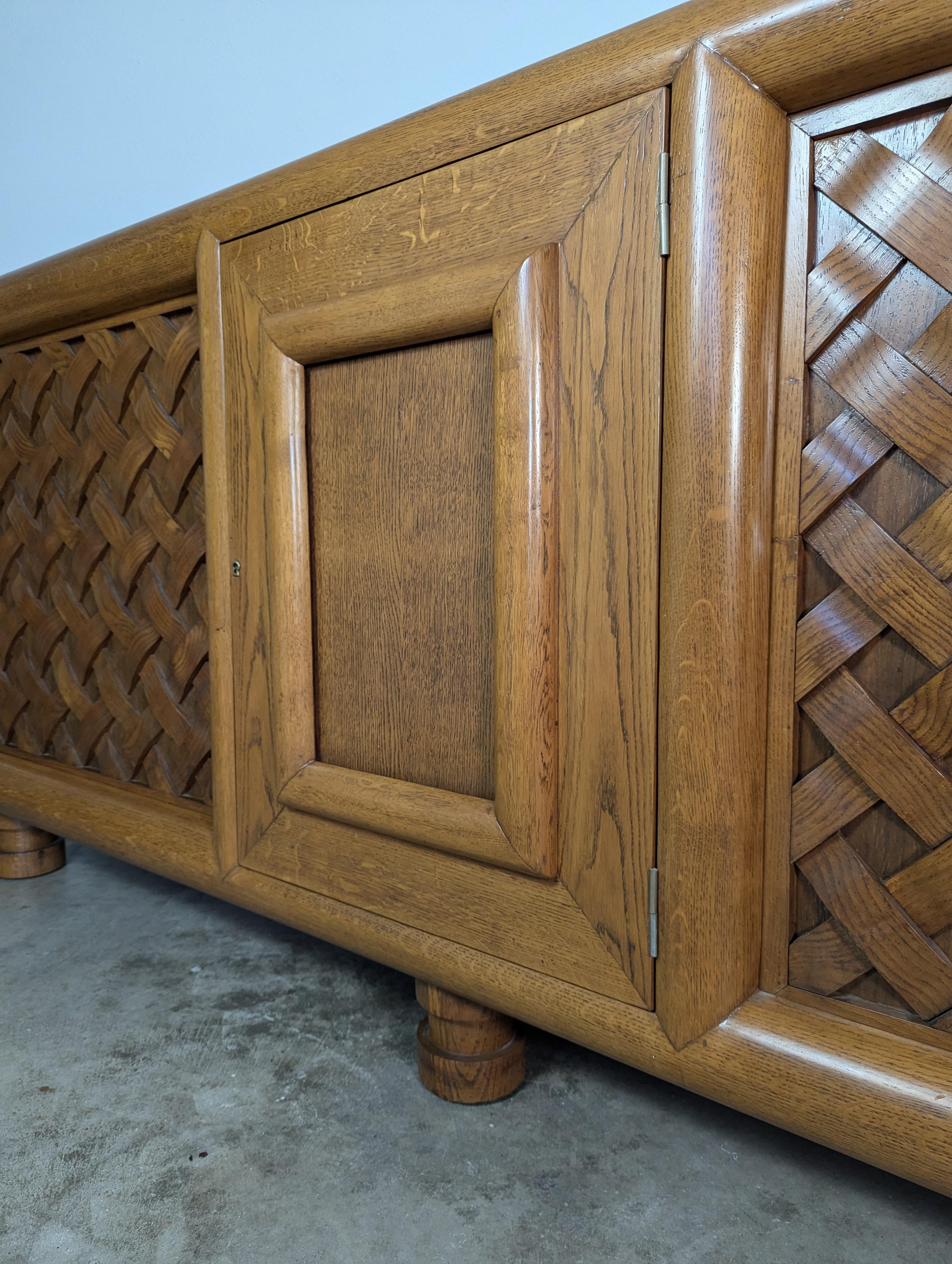 Buffet/seduta monumentale in Oak francese dei primi del Novecento in vendita 6