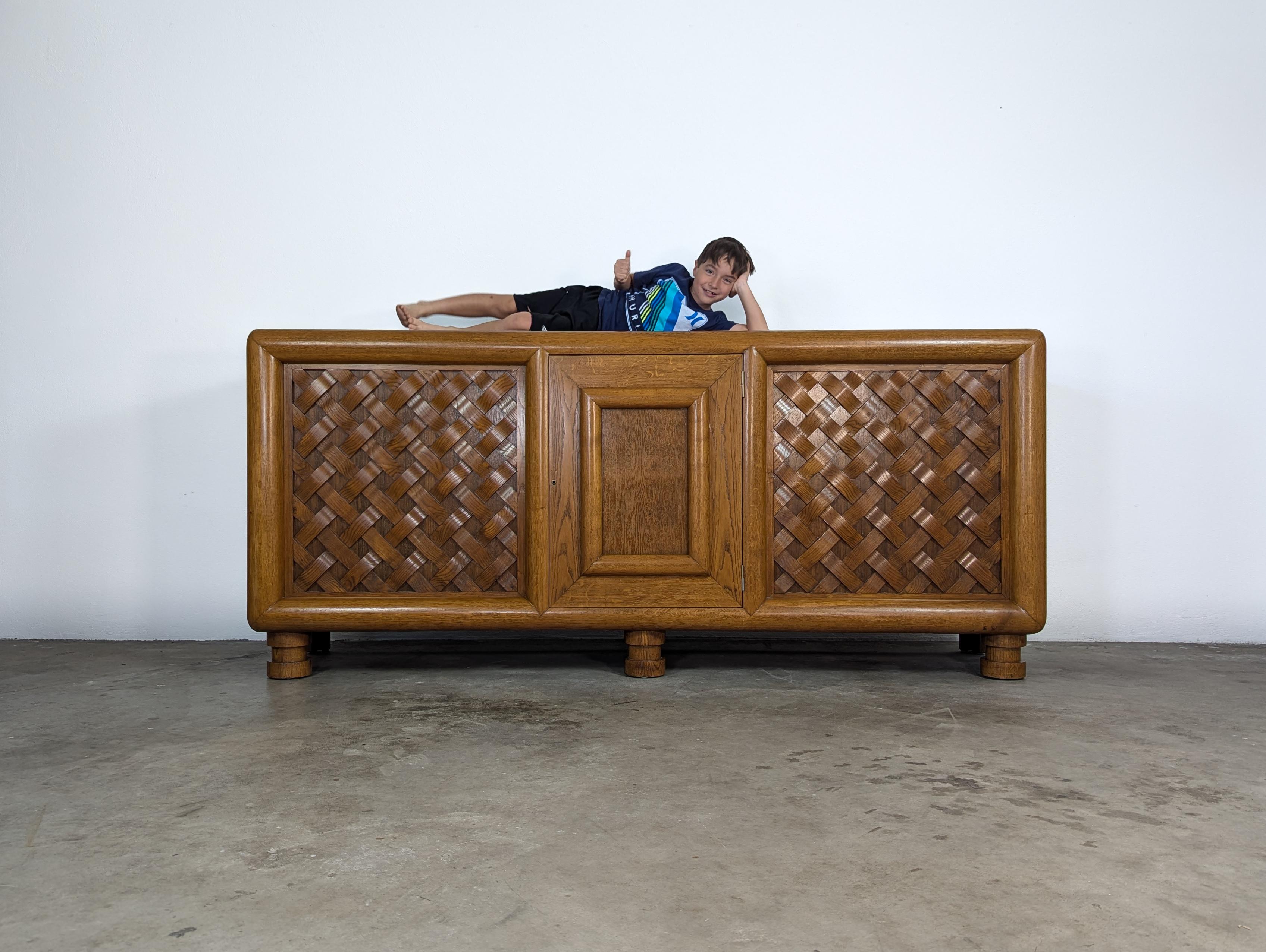 Buffet/seduta monumentale in Oak francese dei primi del Novecento in vendita 12