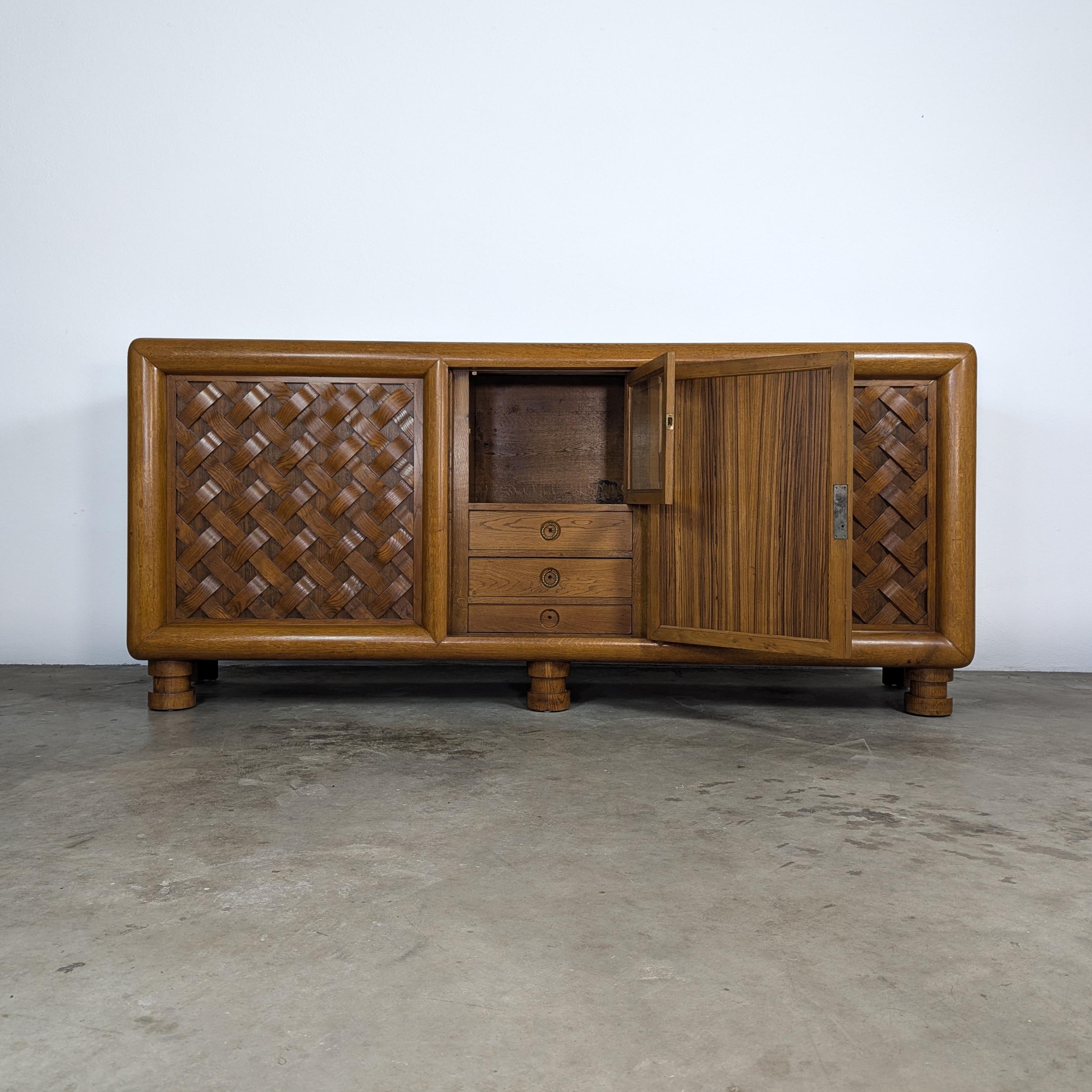 Fatto a mano Buffet/seduta monumentale in Oak francese dei primi del Novecento in vendita