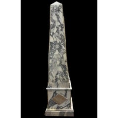 Early 20th Century Monumental Marble Obelisks- a Pair