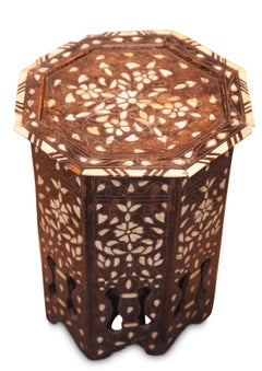 Early 19th Century Moorish Octagonal Tabouret Table with Decorative Elements