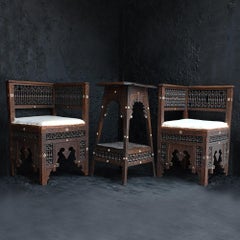 Early 20th century Moorish Syrian side table