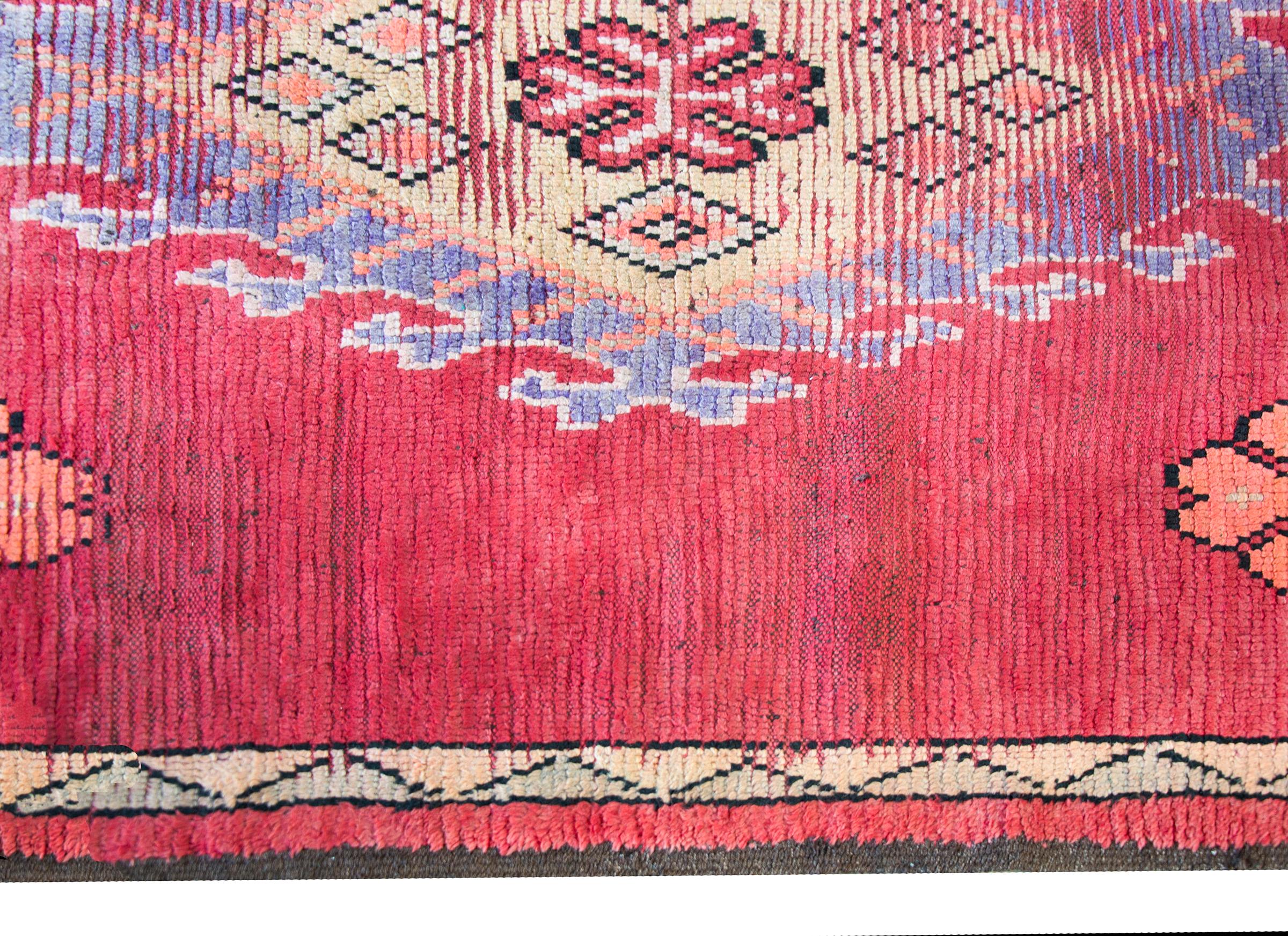 Hand-Knotted Early 20th Century Moroccan Rug For Sale