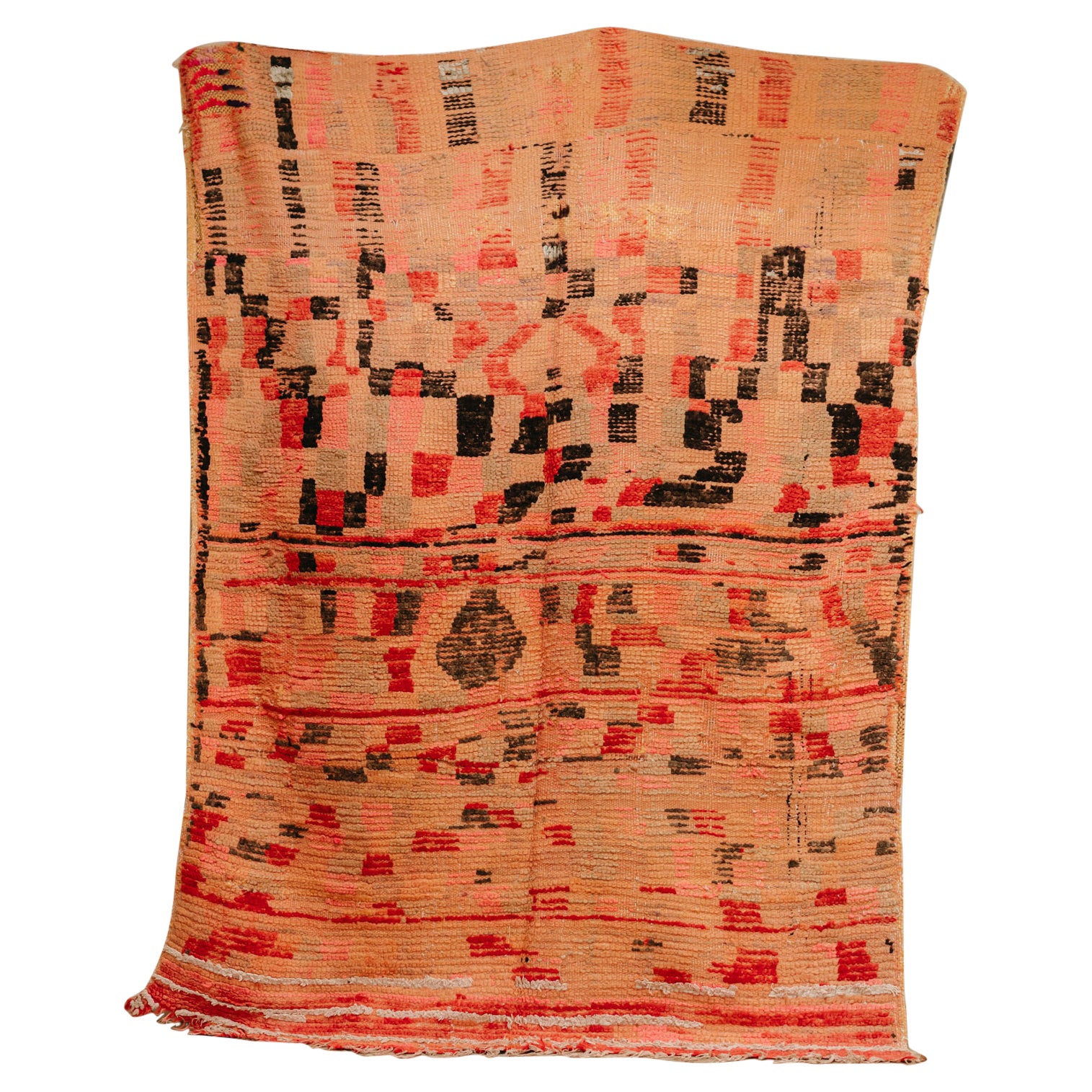 Marokko-Teppich aus dem frühen 20. Jahrhundert ... leuchtende Farben ... im Angebot