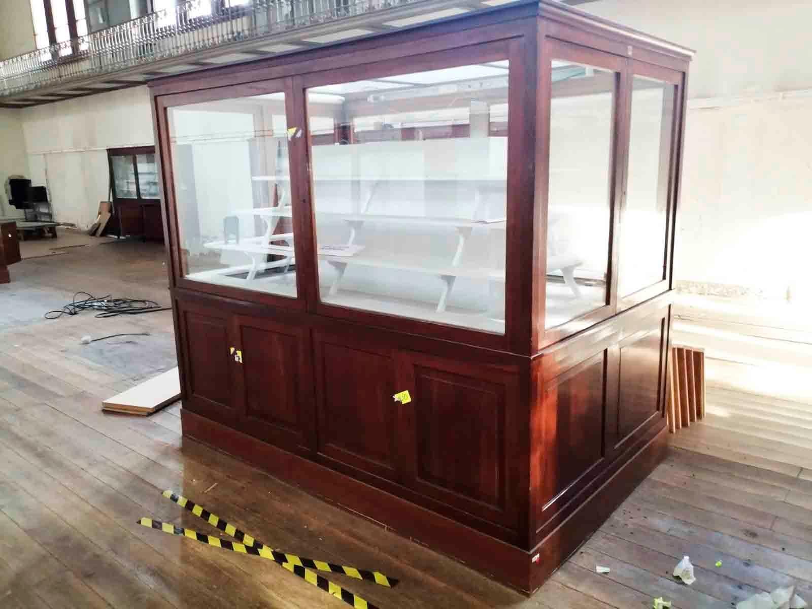 Early 20th Century Museum Vitrine from Barcelona's Natural Science Museum
The Natural Science Museum was relocated in 2010 leaving the vitrines behind.
The vitrines were in use since the 30's in the emblematic building called the 