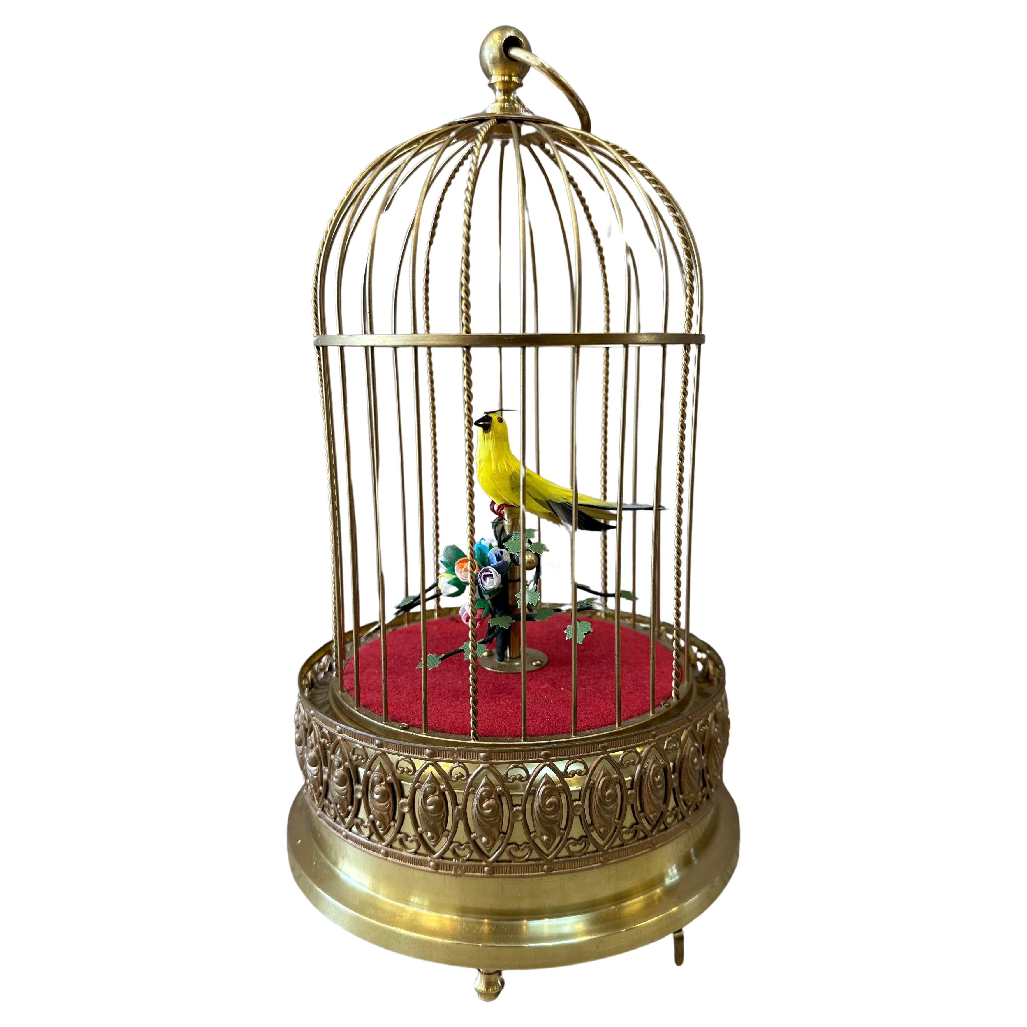 Early 20th Century Musical Bird Automaton For Sale
