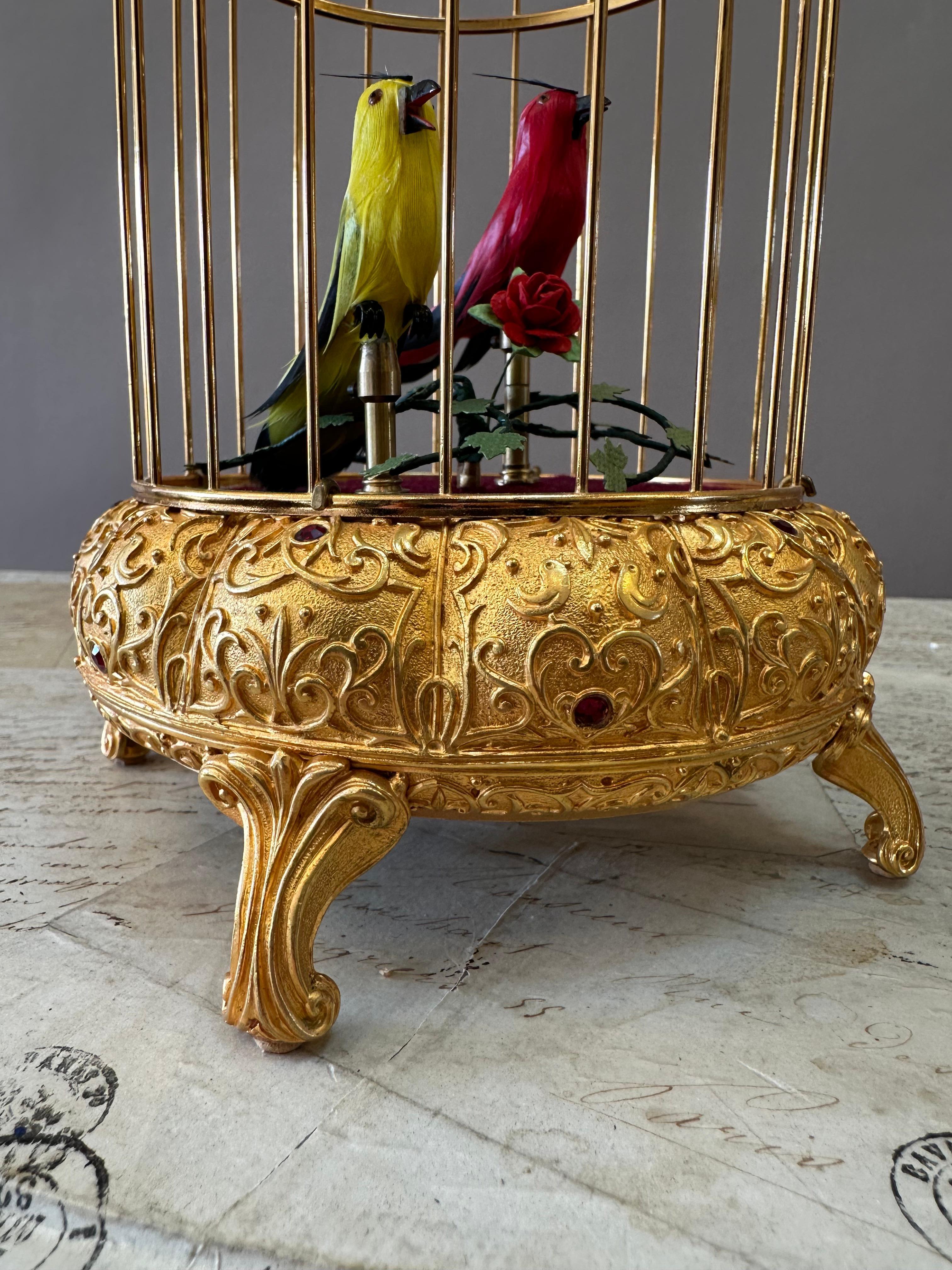 Baroque Early 20th Century Musical Birds Automaton For Sale