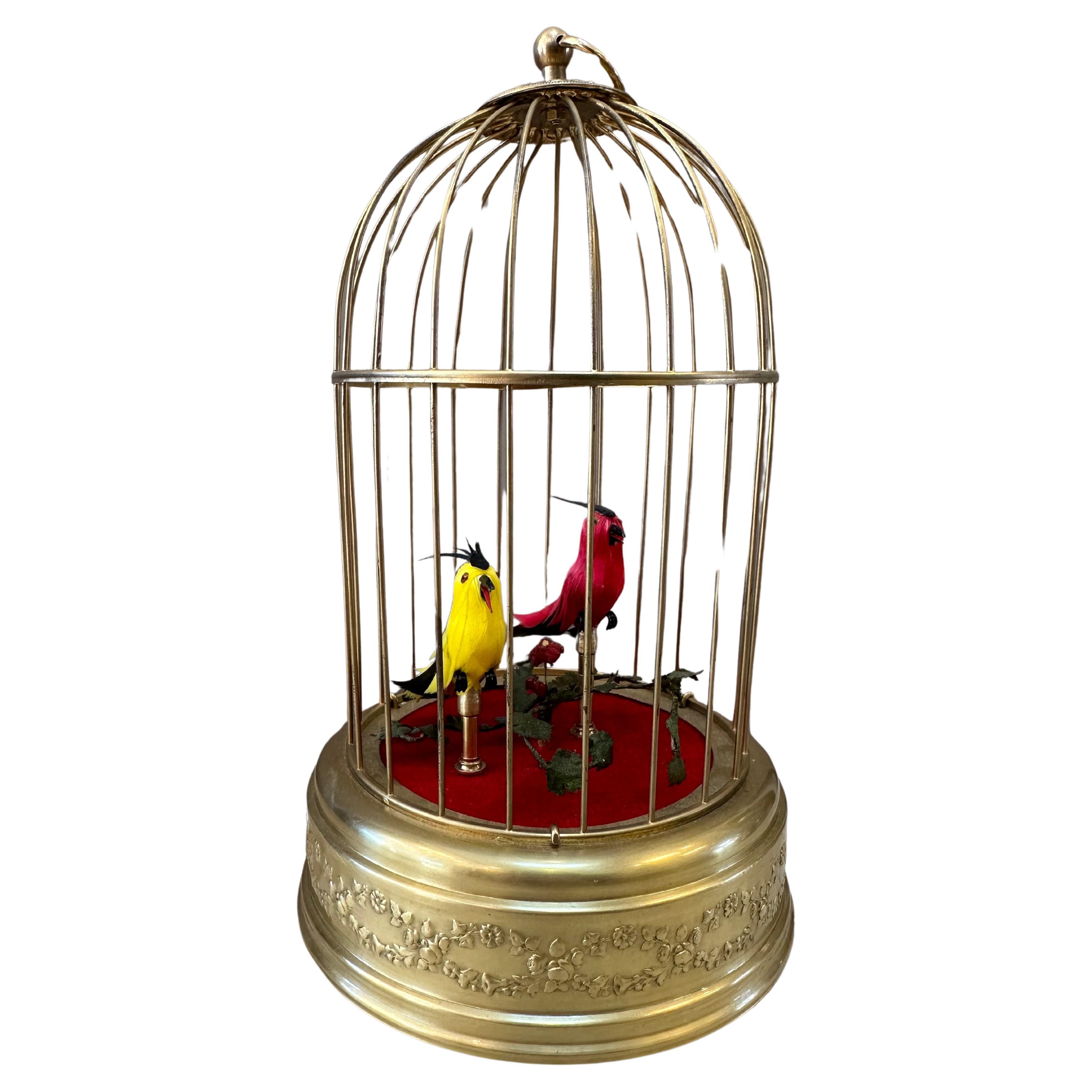 Early 20th Century Musical Birds Automaton For Sale