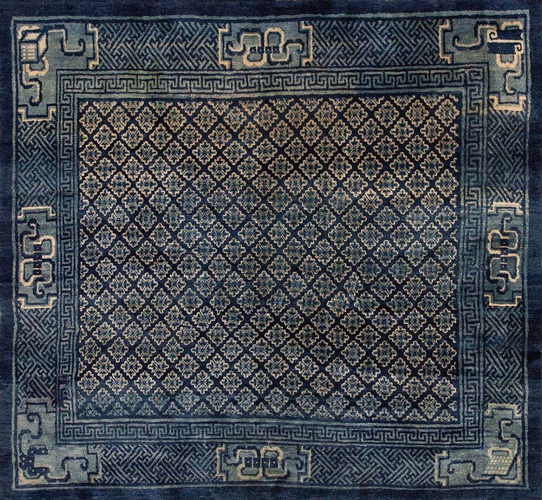 Début du 20e siècle Tapis chinois Baotou (  6'2" x 6'10" - 188 x 208 )