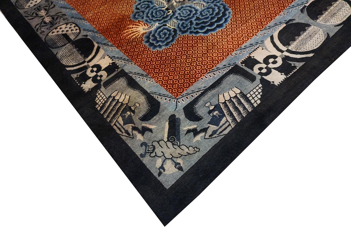 Early 20th Century N. Chinese Baotou Carpet For Sale 8