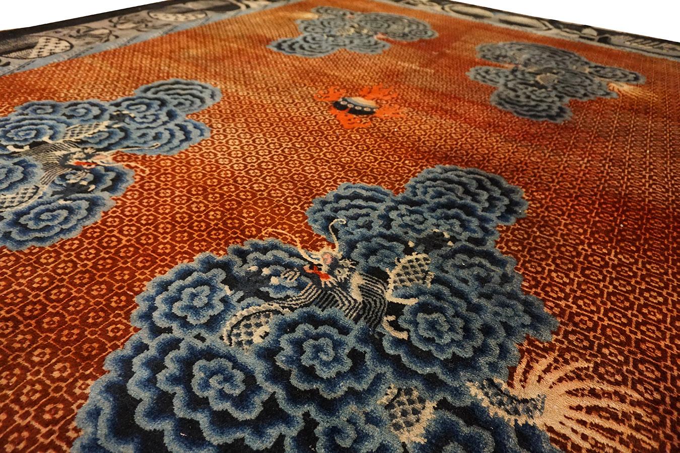 Early 20th Century N. Chinese Baotou Carpet For Sale 4
