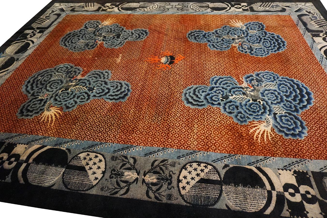 Early 20th Century N. Chinese Baotou Carpet For Sale 5