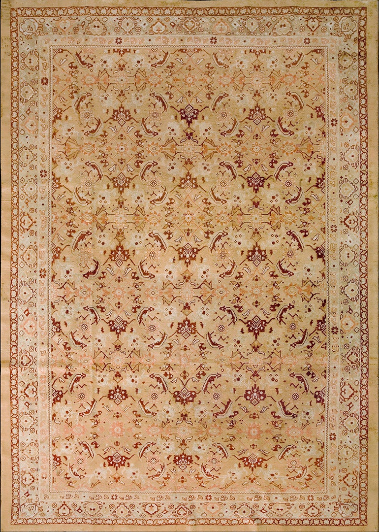 Early 20th Century N. Indian Agra Carpet  ( 7' x 10'2" - 213 x 310 )