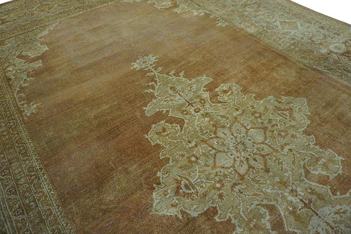 Alfombra Agra de principios del siglo XX de la India Septentrional 9' x  14' 10