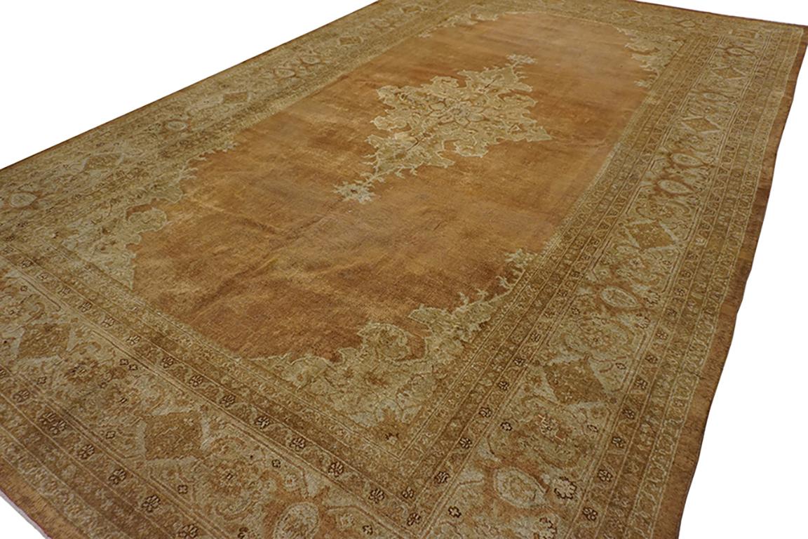 Alfombra Agra de principios del siglo XX de la India Septentrional 9' x  14' 10