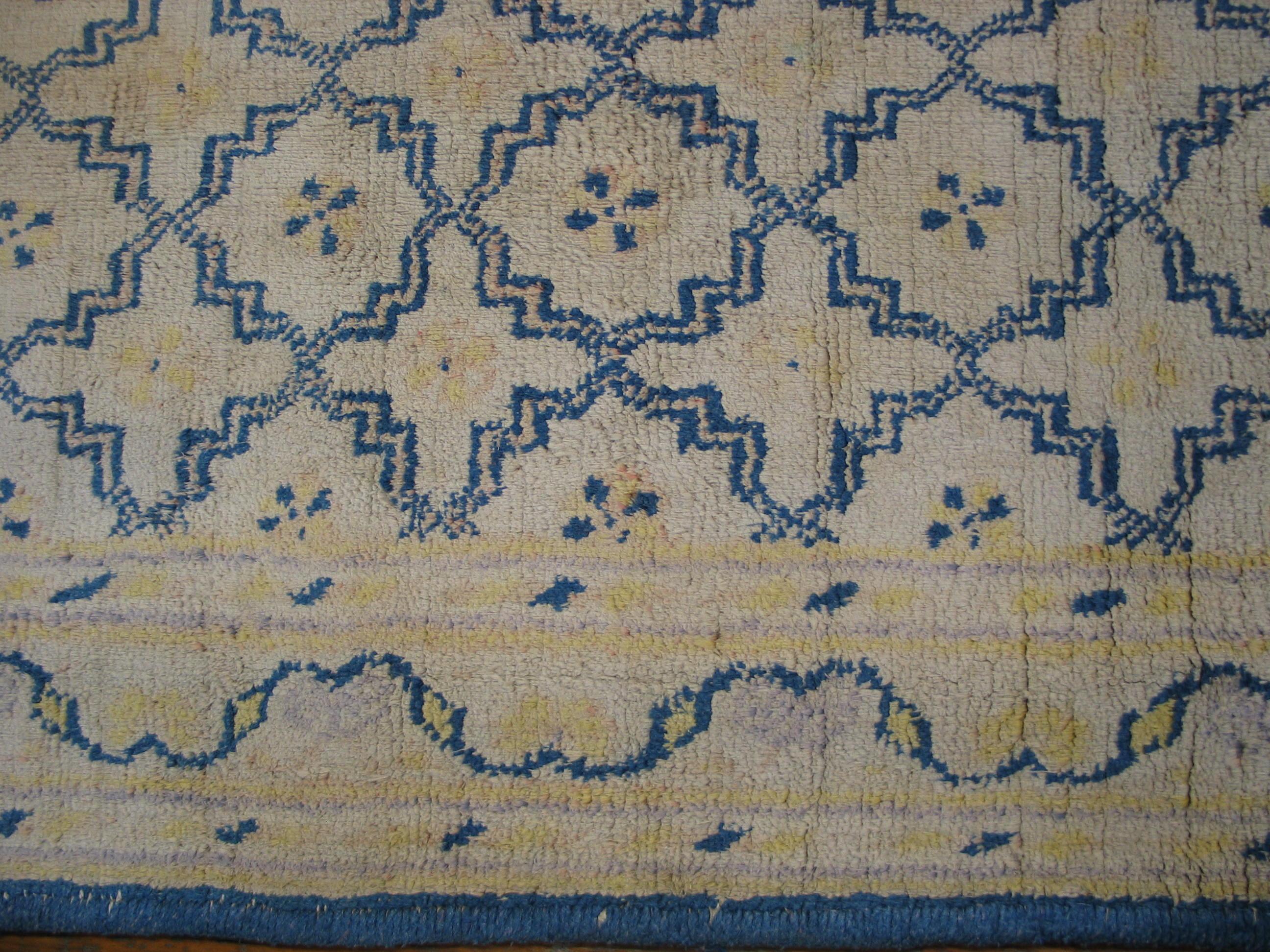 Tappeto in cotone indiano Agra dei primi del Novecento ( 4' x 6'2