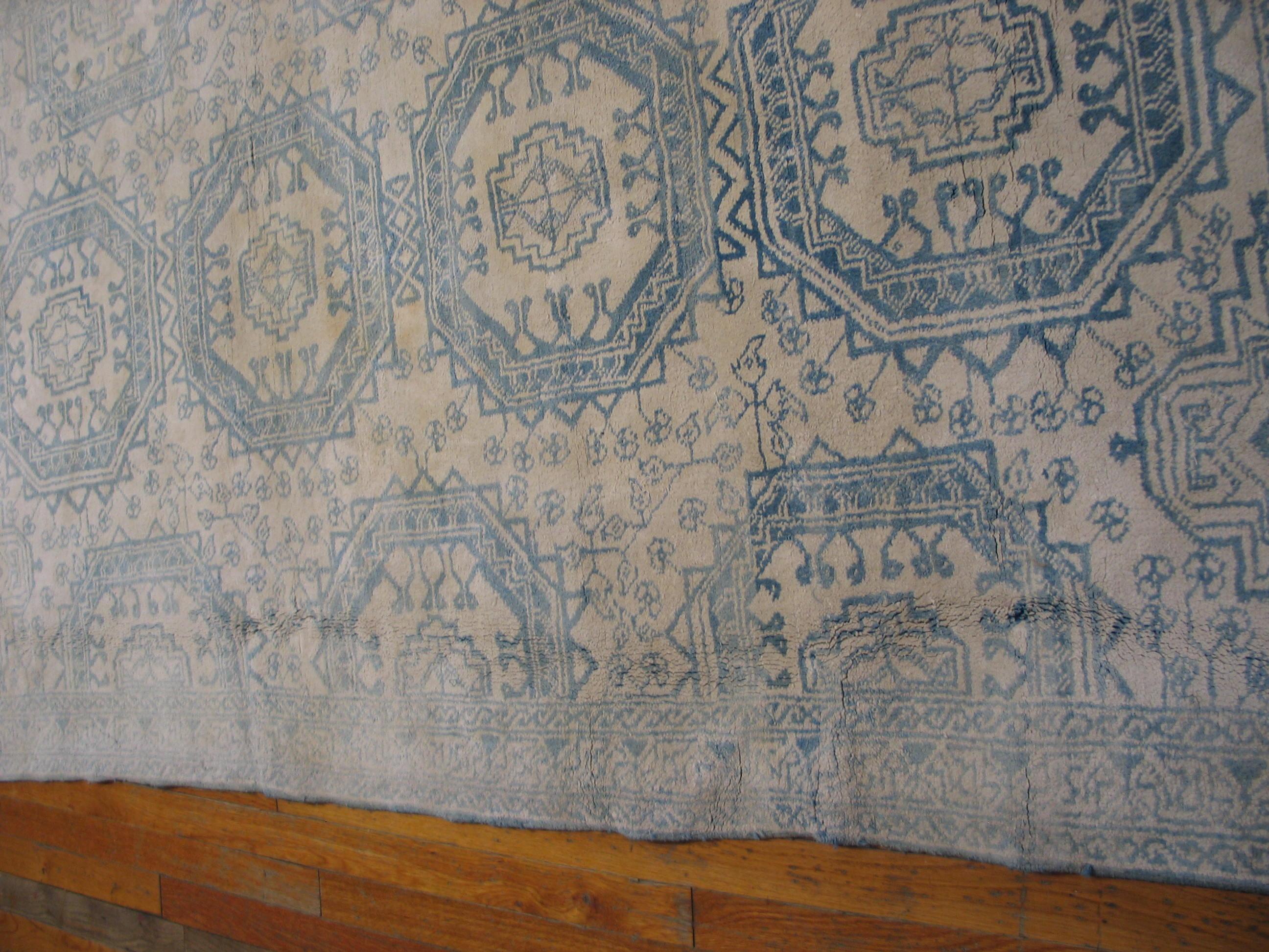 Early 20th Century N. Indian Agra Cotton Carpet ( 4' x 6'8