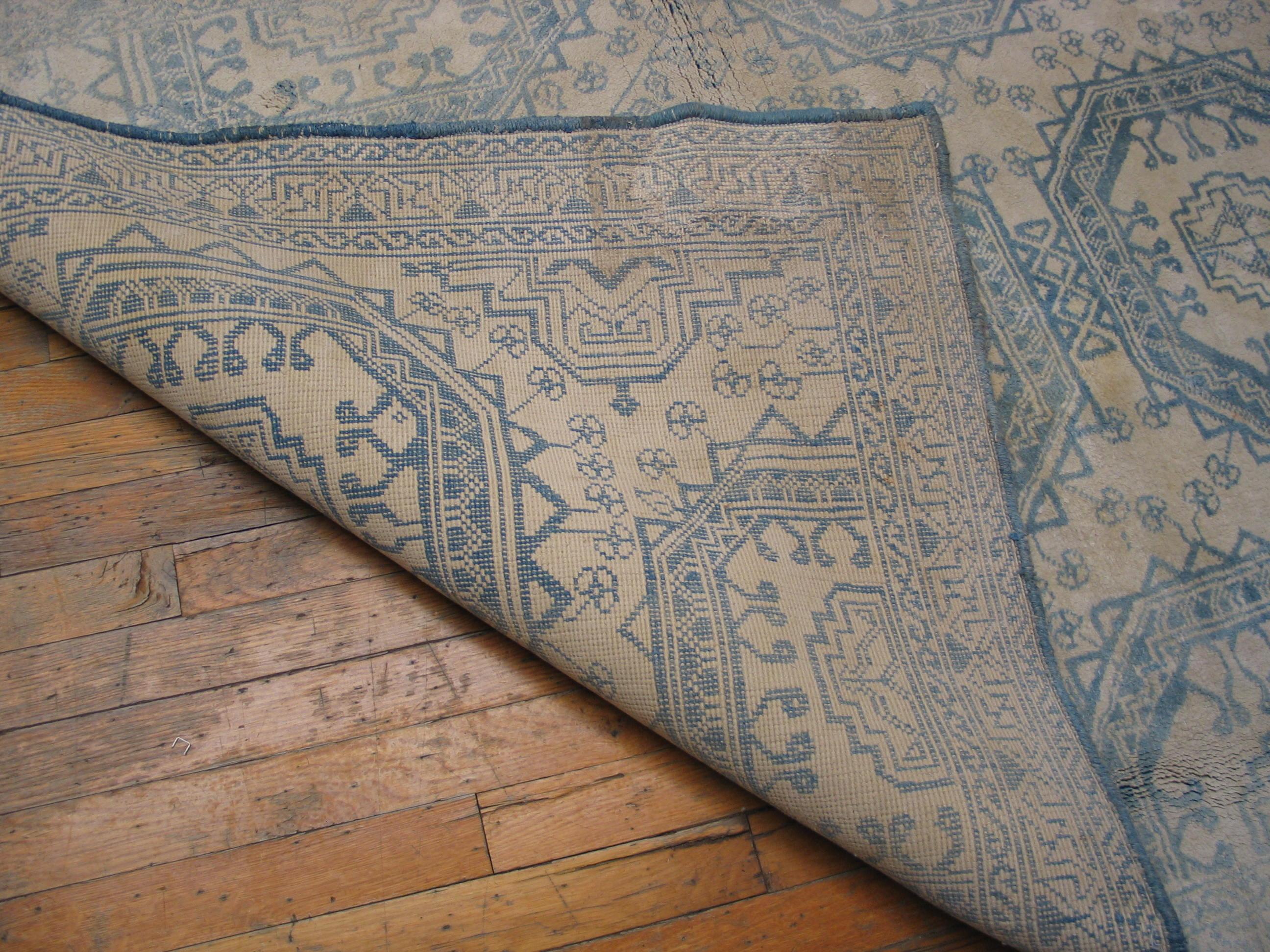 Early 20th Century N. Indian Agra Cotton Carpet ( 4' x 6'8