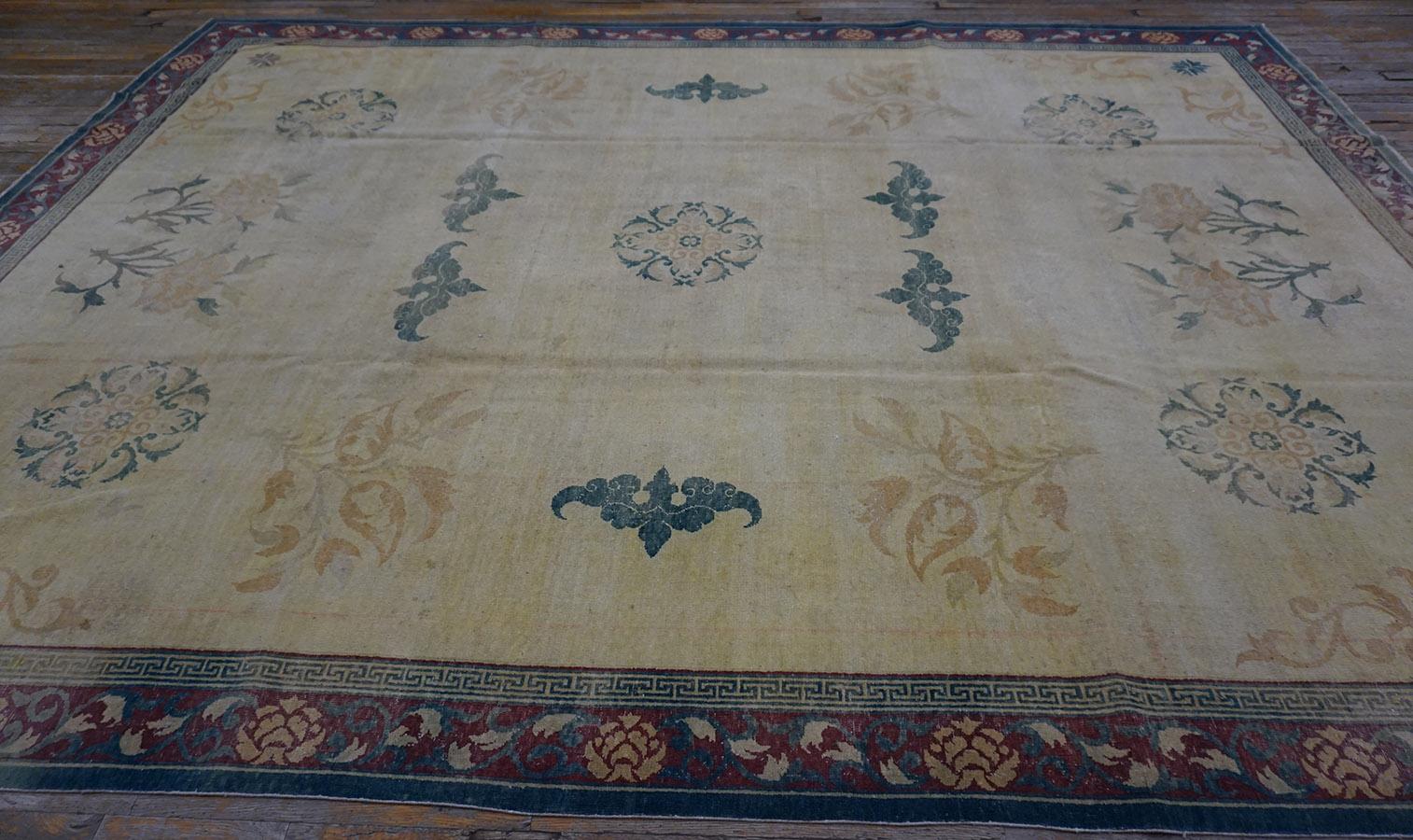 Tappeto Amritsar indiano dei primi del Novecento 8' 10 