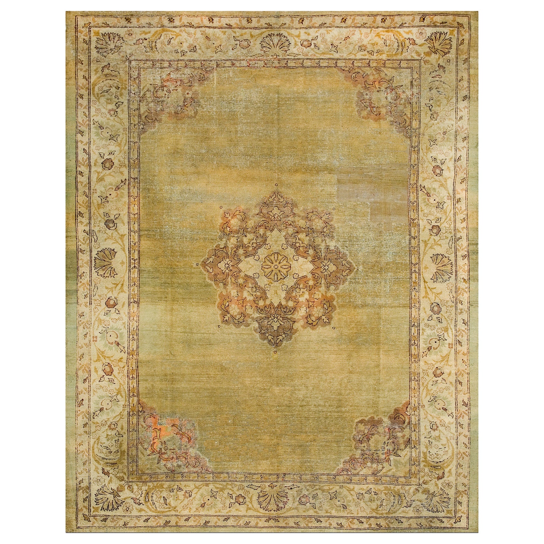 Tappeto Amritsar dell'inizio del XX secolo (9'2" x 11'8" - 280 x 355) in vendita