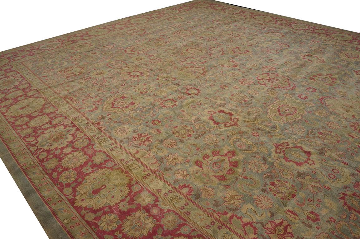 Early 20th Century N. Indian Lahore Carpet ( 13'10
