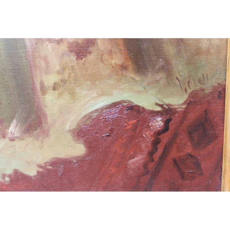 Peinture à l'huile sur toile - Femme nue du début du XXe siècle en vente 8