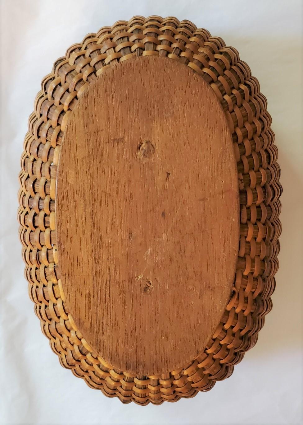 Early 20th Century Nantucket Oval Basket by A.D. Williams, circa 1920 1
