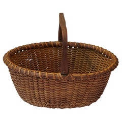 Early 20th Century Nantucket Oval Basket by A.D. Williams, circa 1920