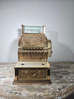 Early 20th Century “National” Brass Cash Register, circa 1900