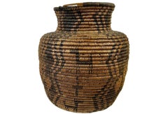 Early 20th Century Native American Apache Olla Basket