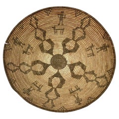 Early 20th Century Native American Indian Apache Coil Basket
