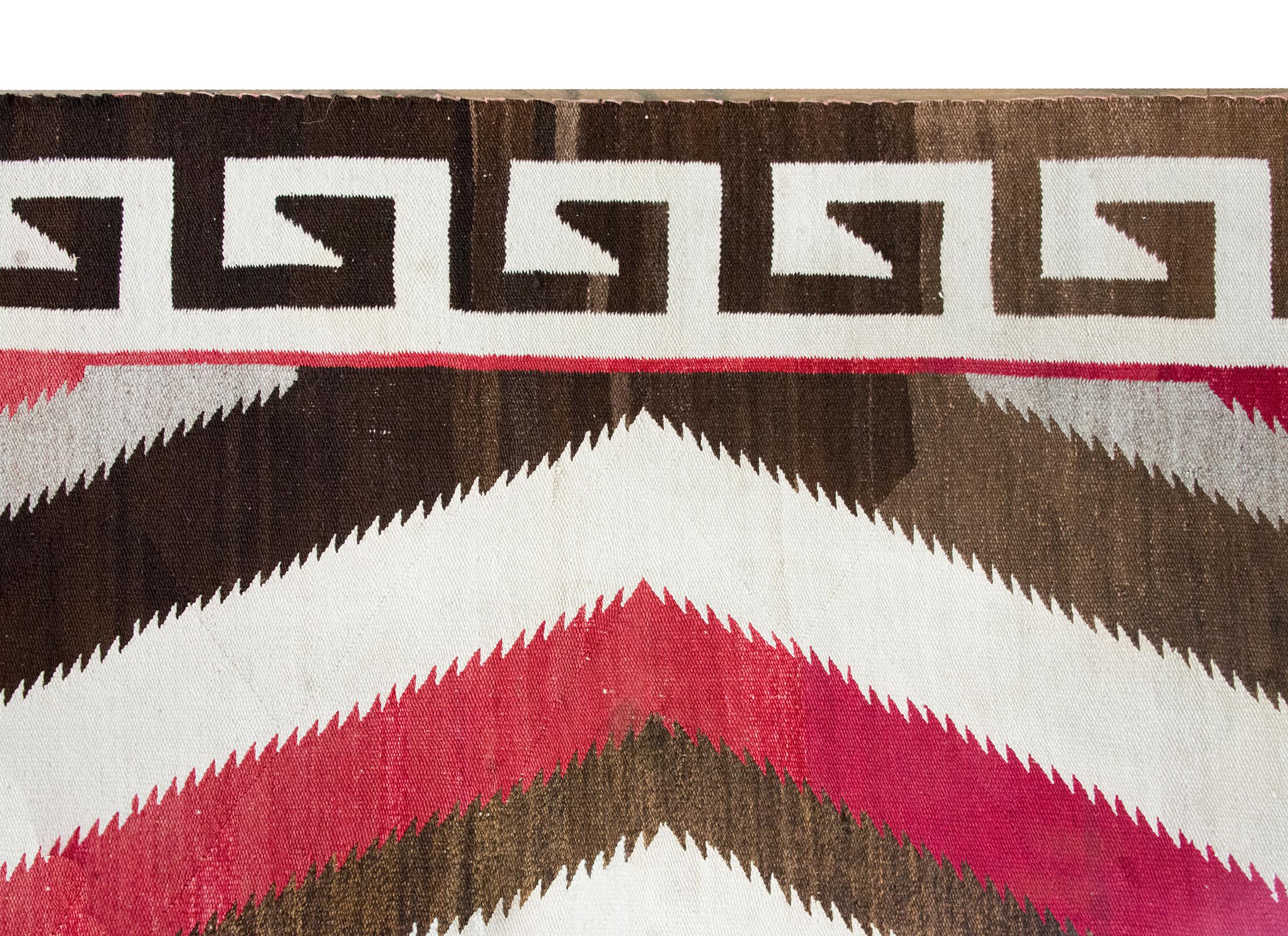 Navajo-Teppich der amerikanischen Ureinwohner aus dem frühen 20. im Angebot 5