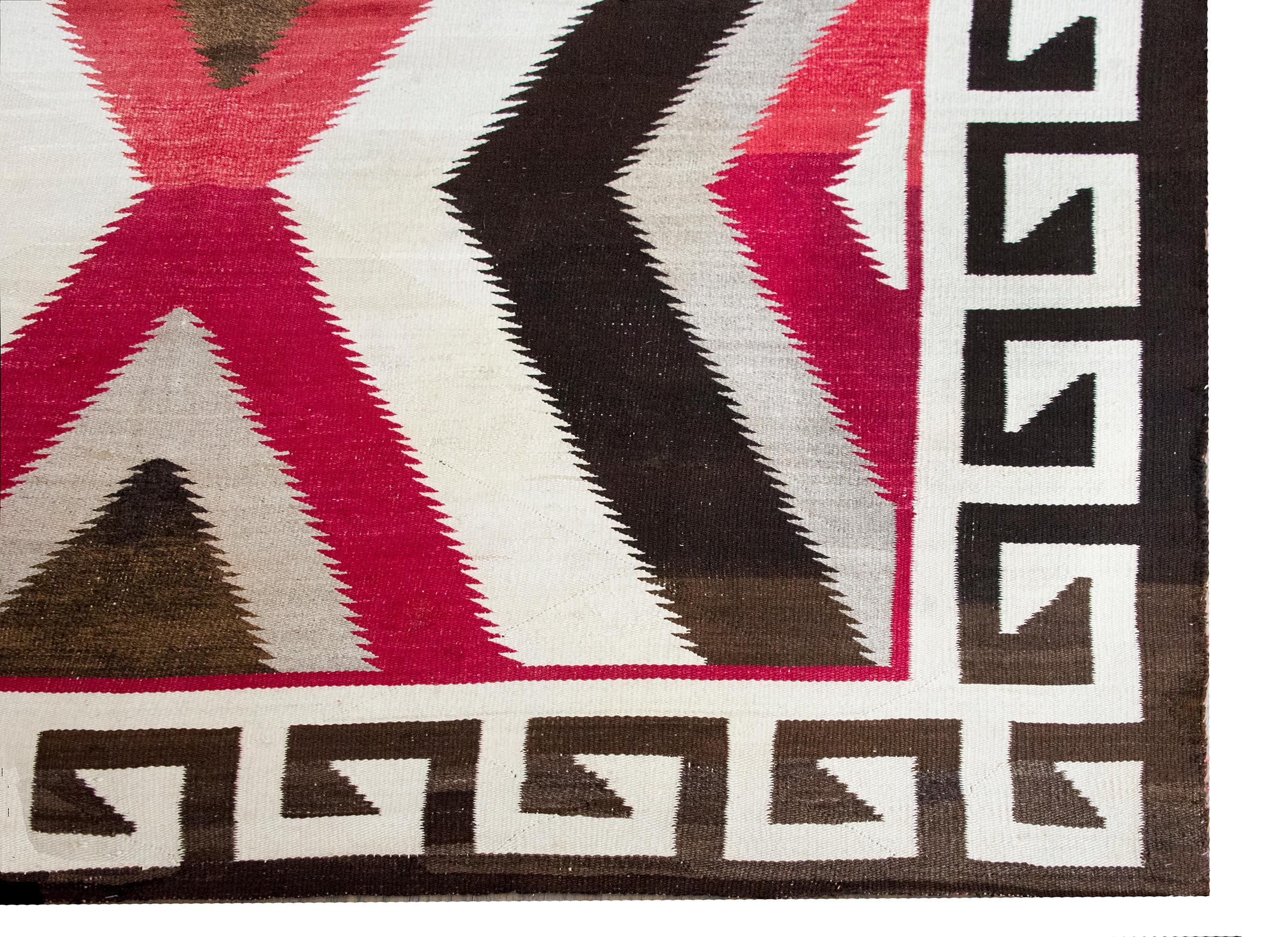 Navajo-Teppich der amerikanischen Ureinwohner aus dem frühen 20. im Angebot 6