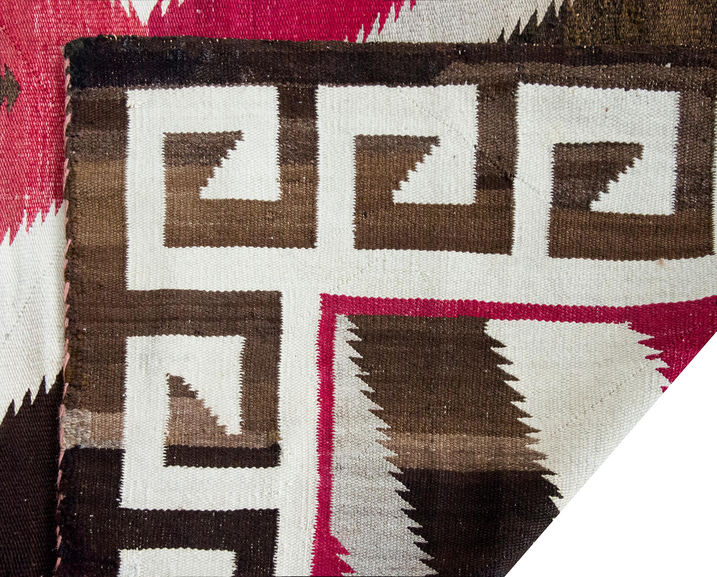 Navajo-Teppich der amerikanischen Ureinwohner aus dem frühen 20. im Angebot 7