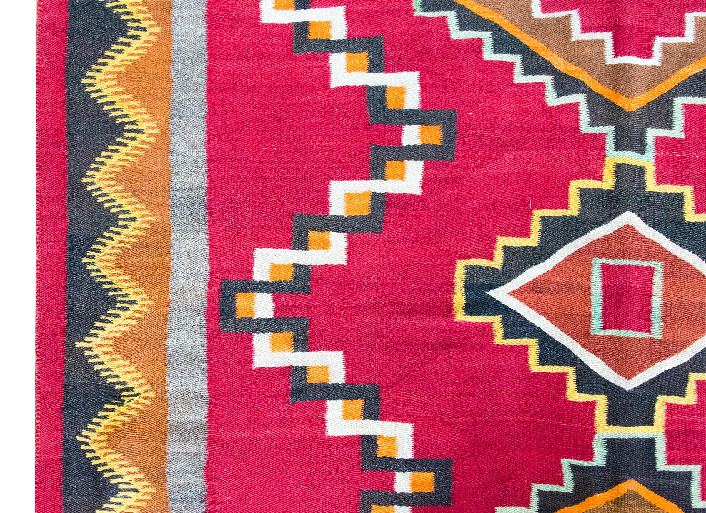 Tessuto a mano Tappeto Navajo dei primi del Novecento in vendita