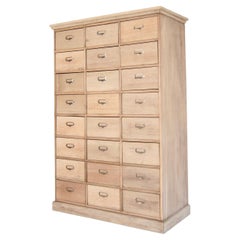 Early 20th Century Natural Oak Drawer Cabinet