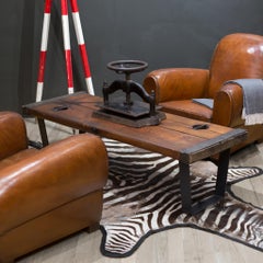 Early 20th Century Nautical Ship Hatch Door Coffee Table or Bench, c.1910