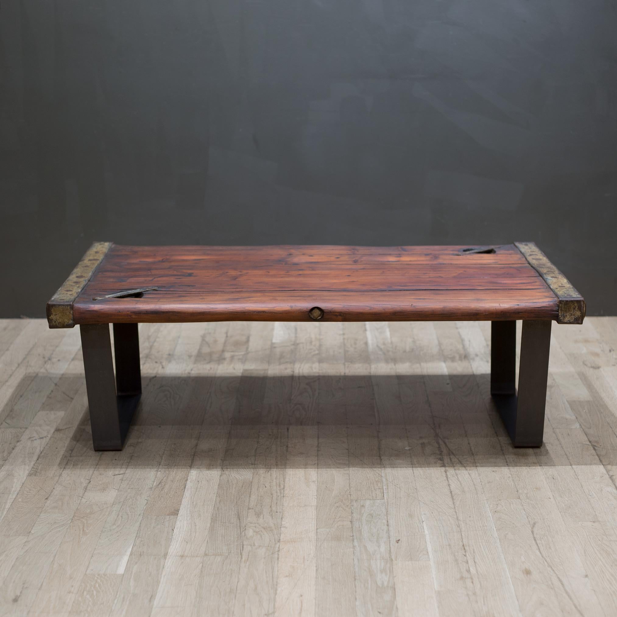 Early 20th Century Nautical Ship Hatch Door Cover Coffee Table, c.1910 In Good Condition In San Francisco, CA