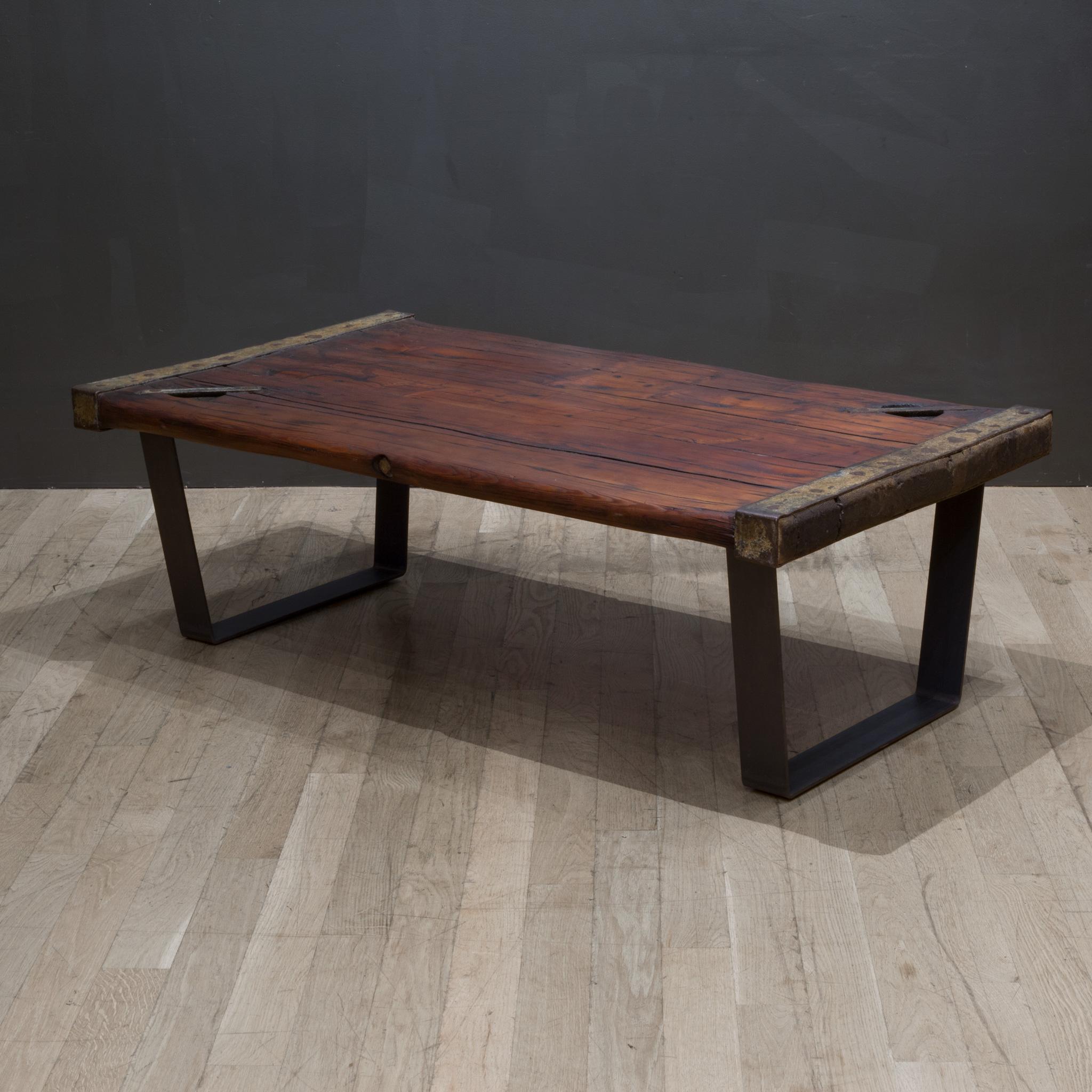 Early 20th Century Nautical Ship Hatch Door Cover Coffee Table, c.1910 3