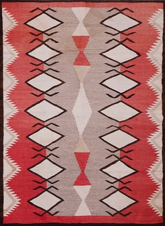 Early 20th Century Navajo Carpet ( 4'2" x 5'7" - 127 x 170 )