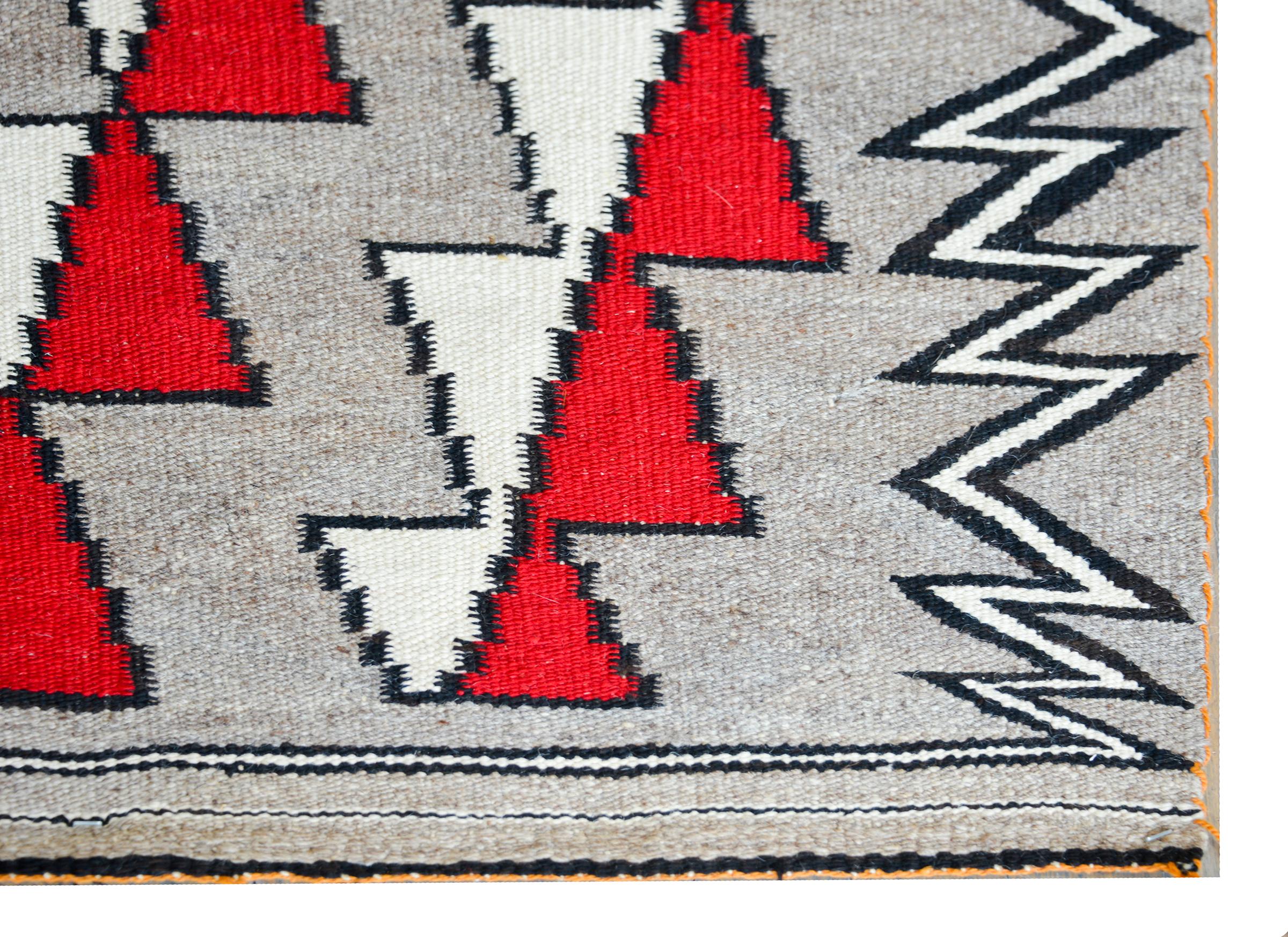Early 20th Century Navajo Rug For Sale 4
