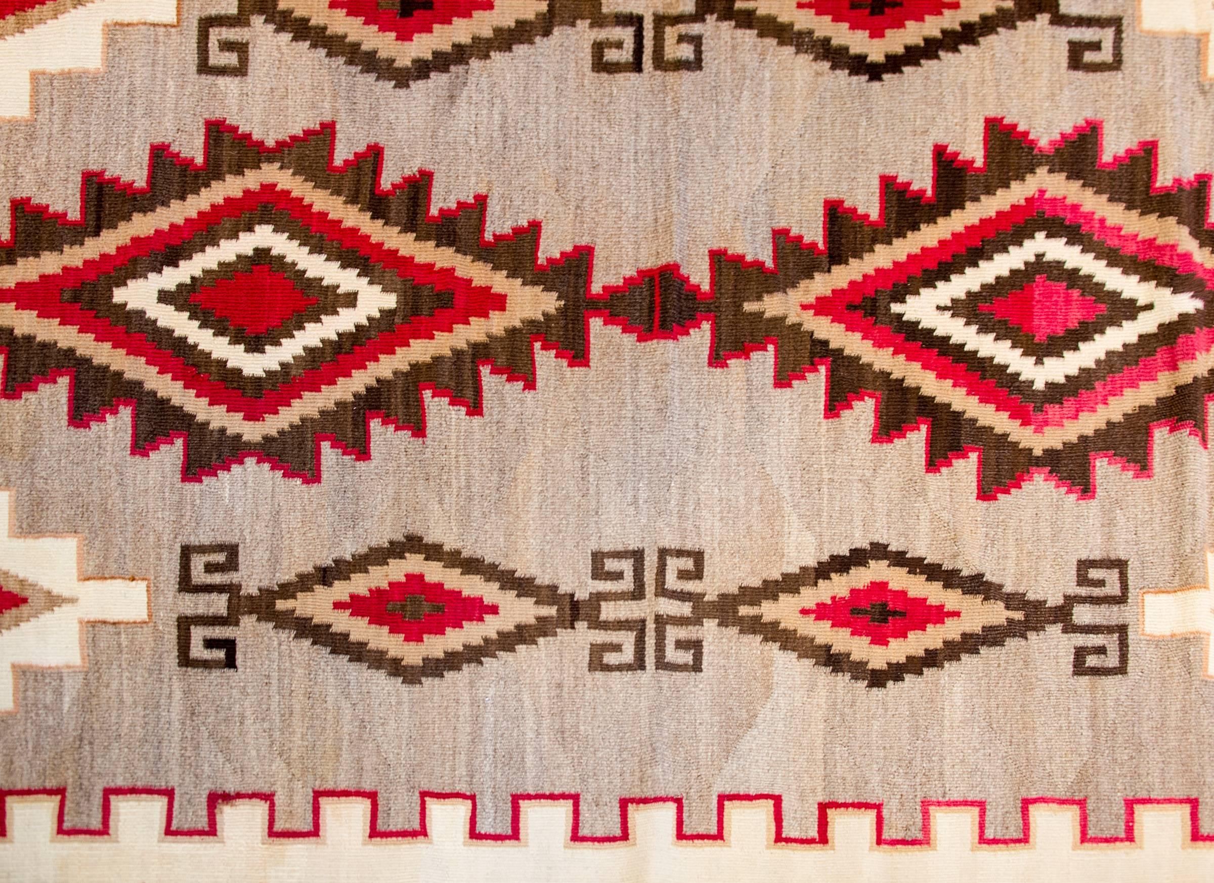 Vegetable Dyed Early 20th Century Navajo Rug