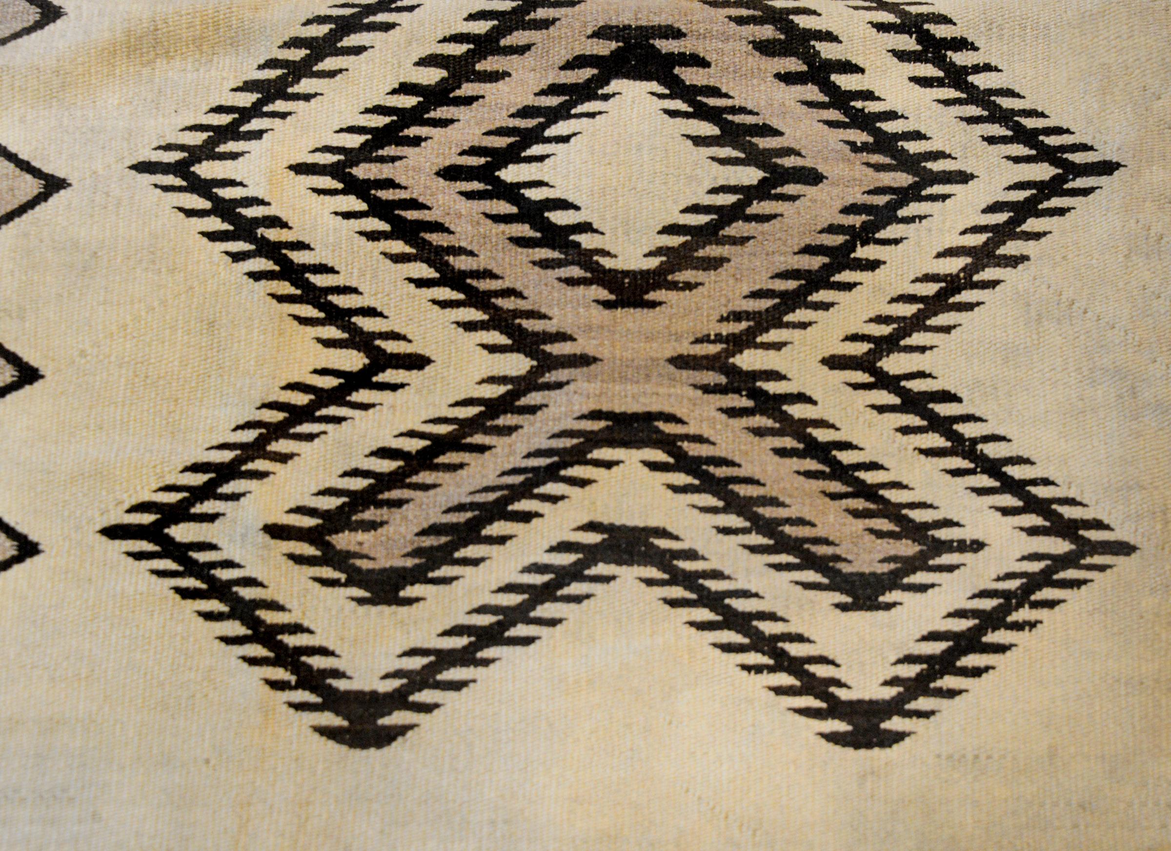 Vegetable Dyed Early 20th Century Navajo Rug For Sale