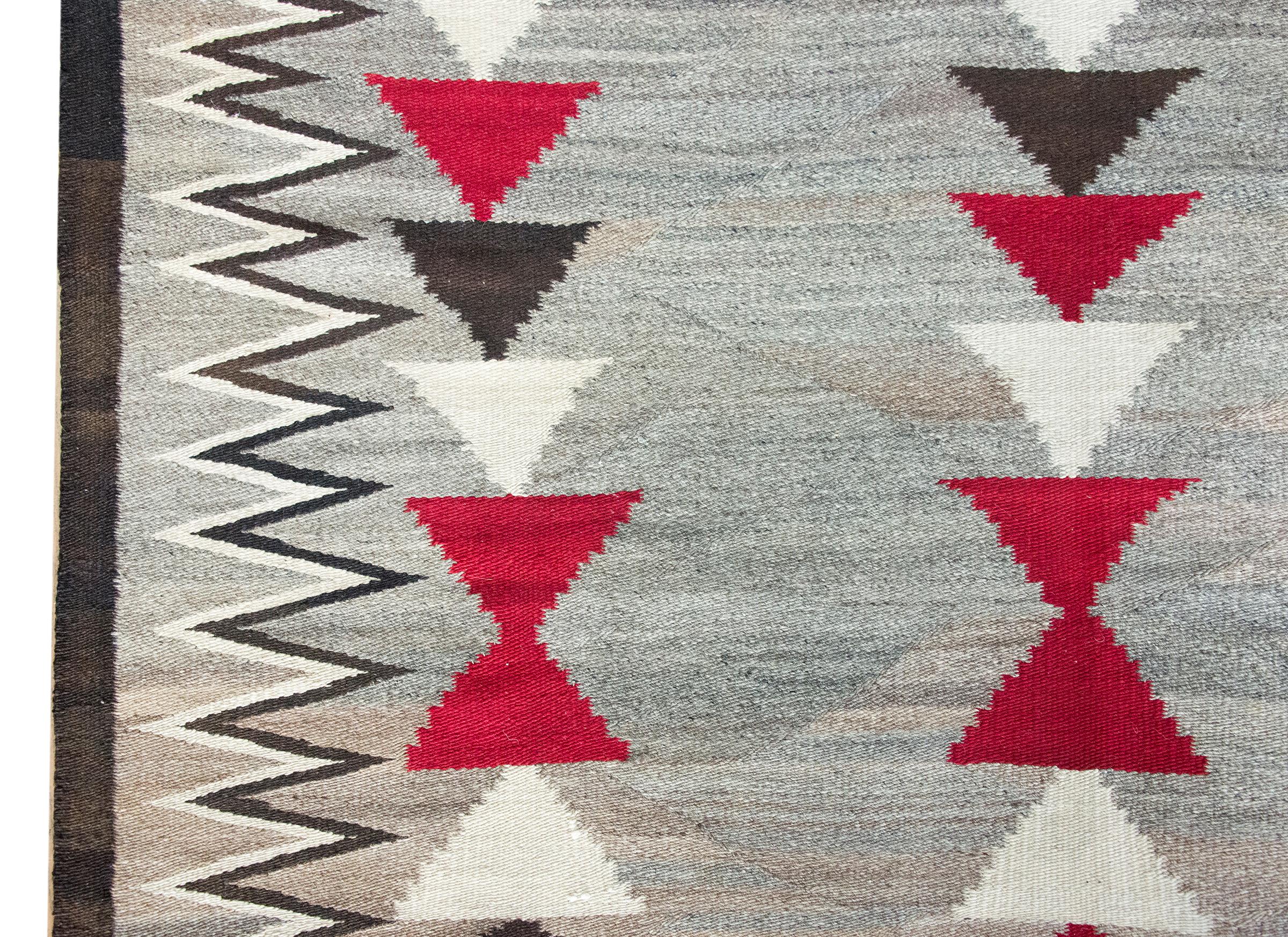 Hand-Woven Early 20th Century Navajo Rug For Sale