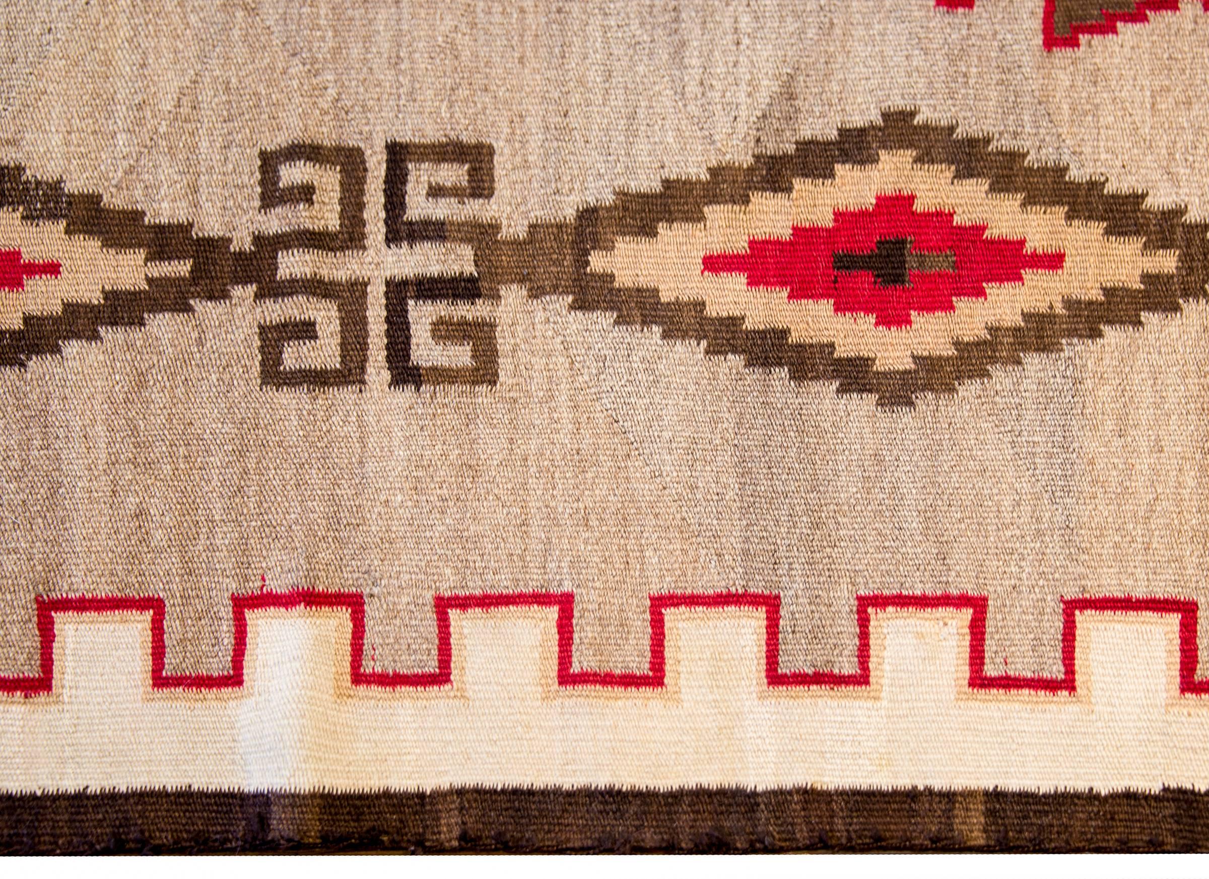Wool Early 20th Century Navajo Rug