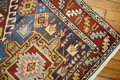 Zabihi Collection Early 20th Century Navy Ground Scatter Size Persian Heriz Rug