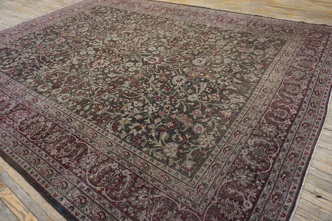Hand-Knotted Early 20th Century N.E. Persian Khorassan Moud Carpet (10' x 13'4