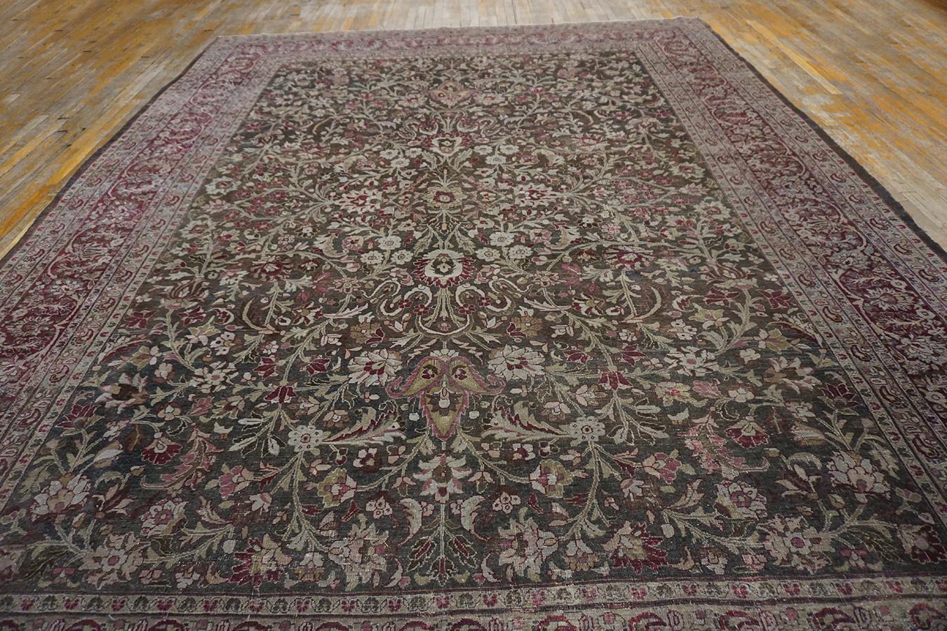 Wool Early 20th Century N.E. Persian Khorassan Moud Carpet (10' x 13'4